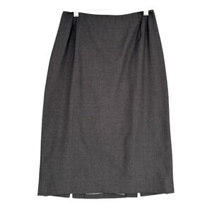 Yansi Fugel Wool Blend Skirt - Gray Office Career Professional - Size 4